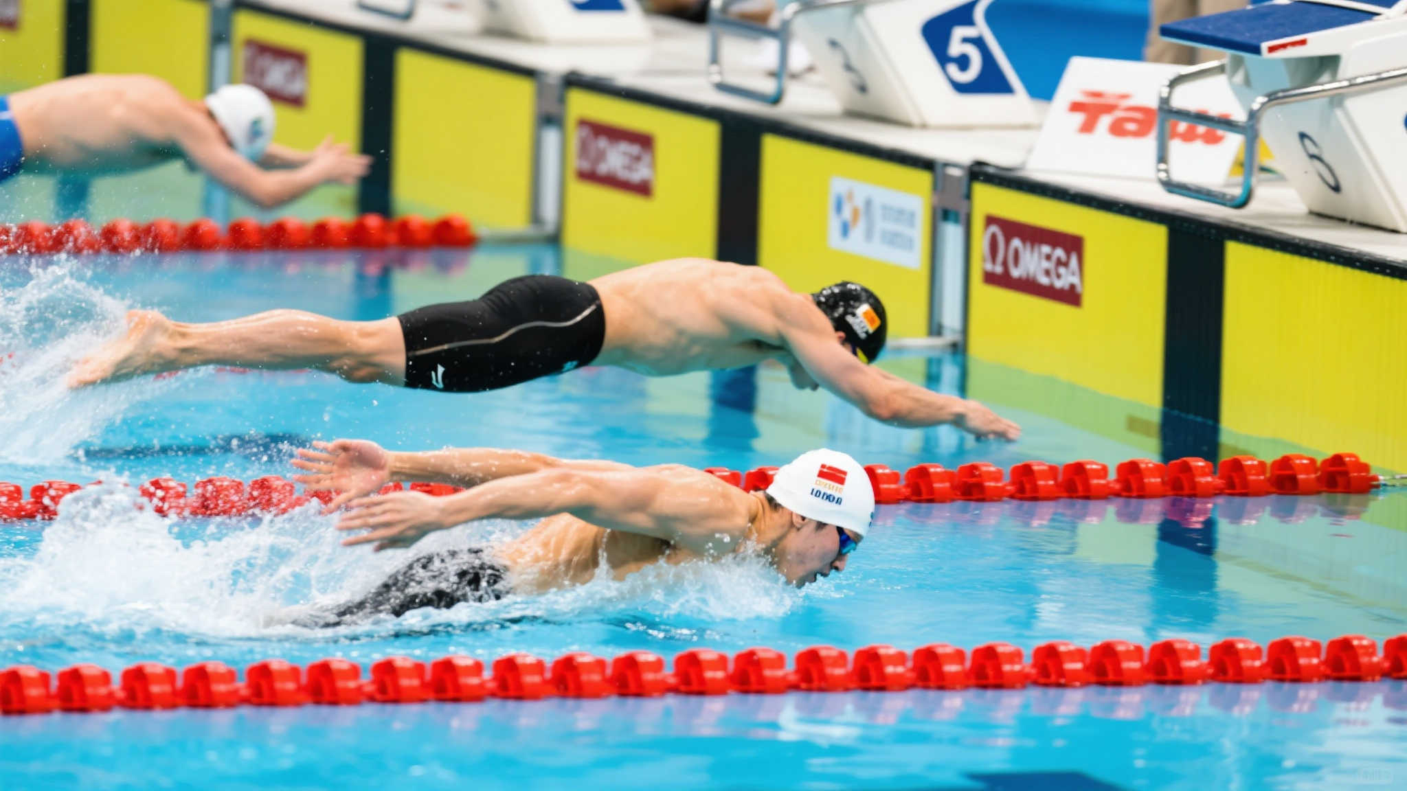 全国游泳锦标赛男子百米自由泳初赛战罢 全国游泳锦标赛男子百米自由泳初赛战罢